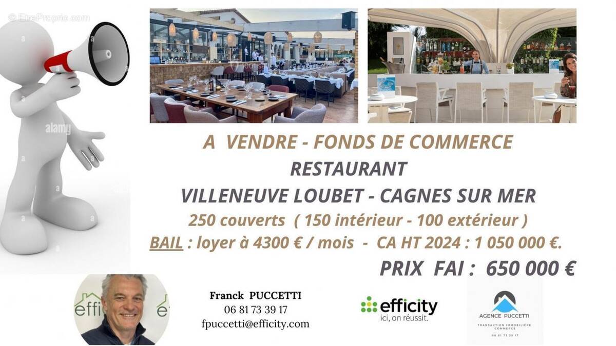 Commerce à VILLENEUVE-LOUBET