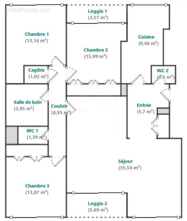Appartement à PARIS-15E