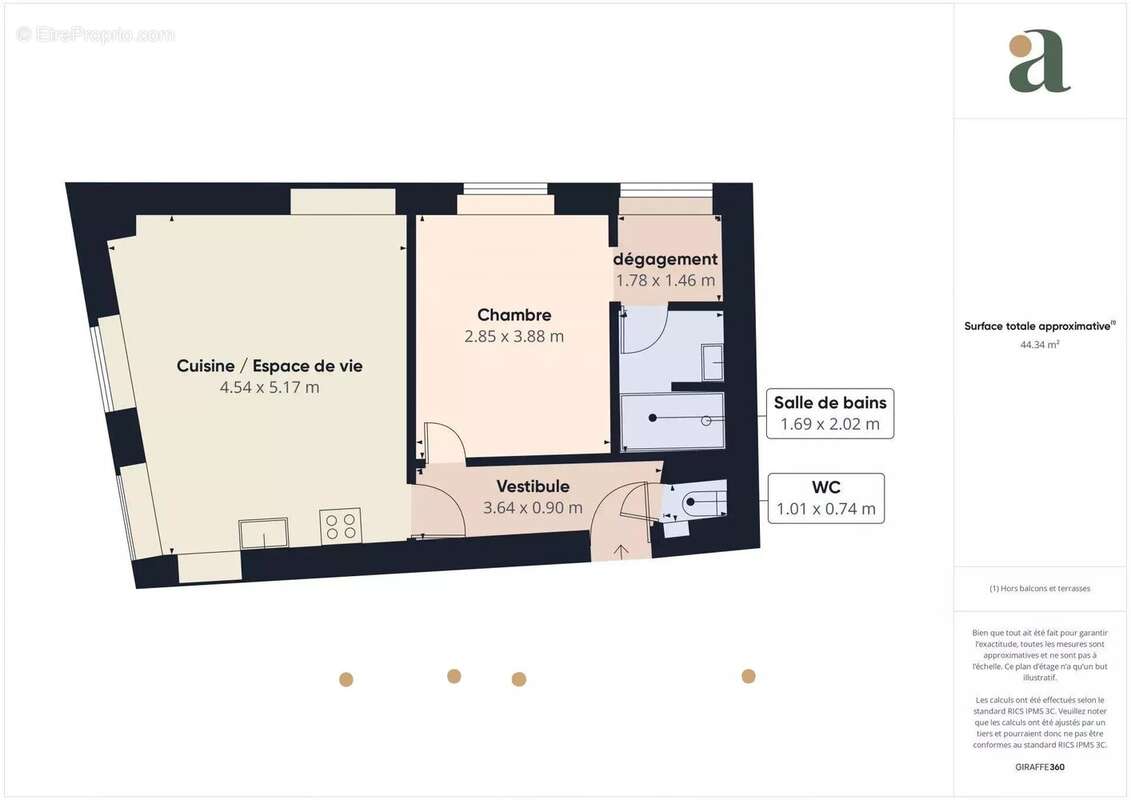Appartement à LYON-1E