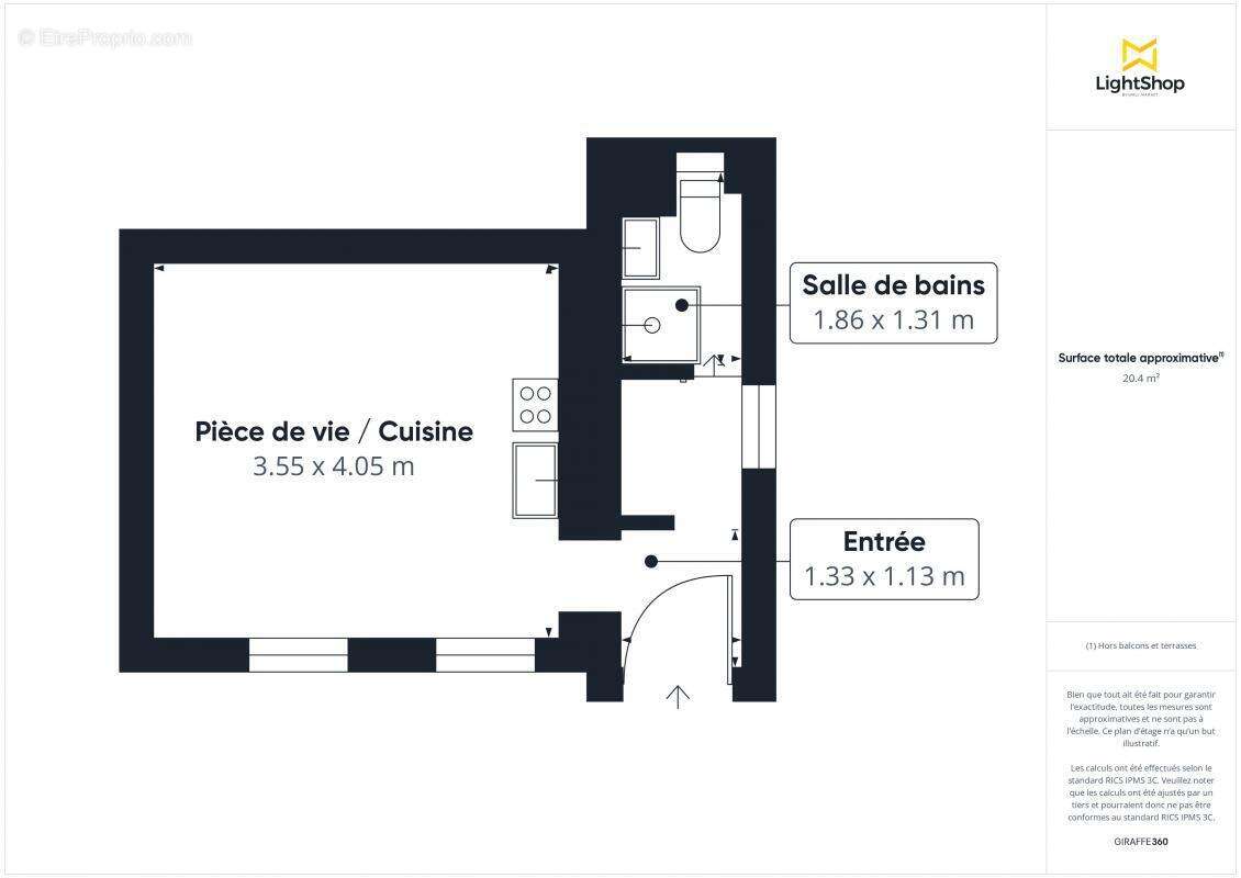 Appartement à PARIS-19E
