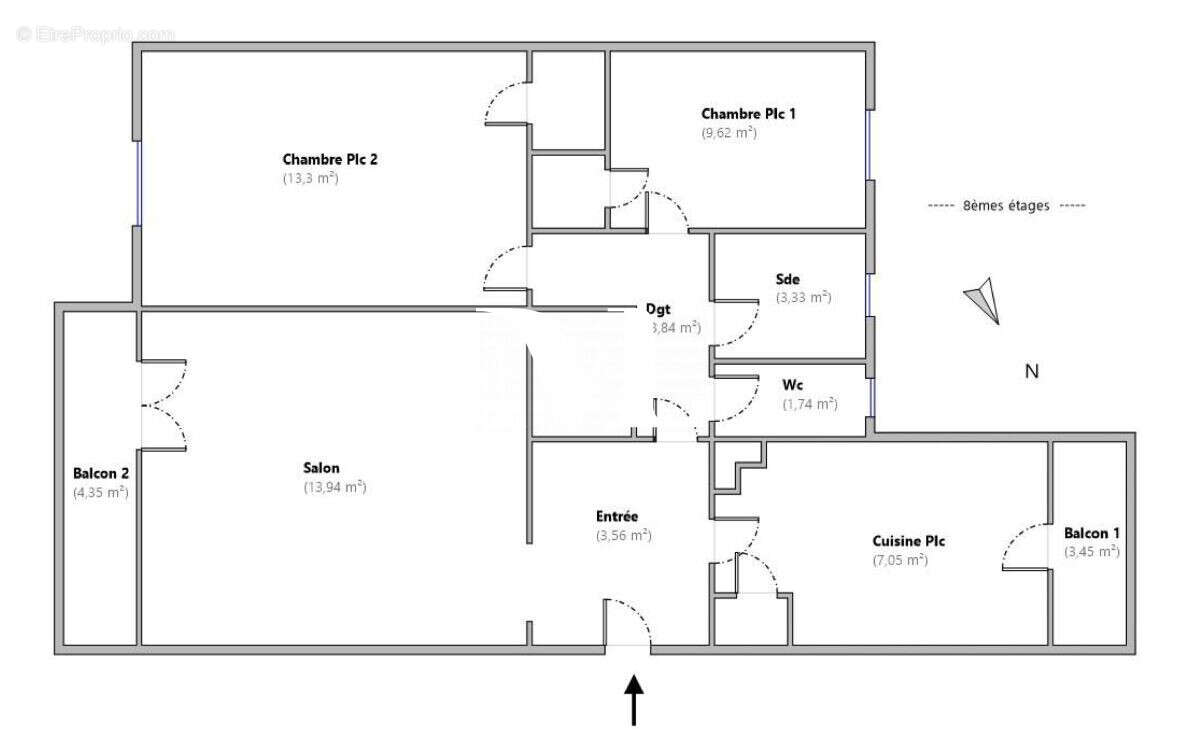 Appartement à MARSEILLE-13E