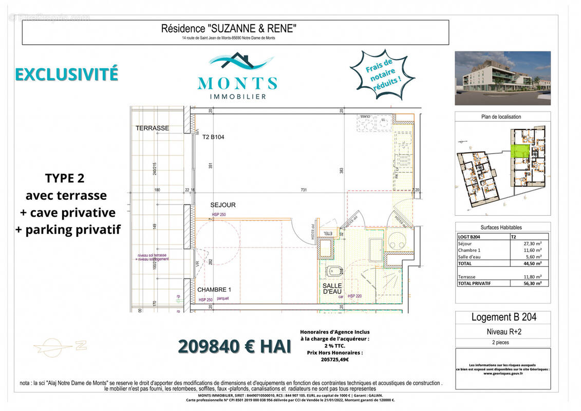 Appartement à NOTRE-DAME-DE-MONTS