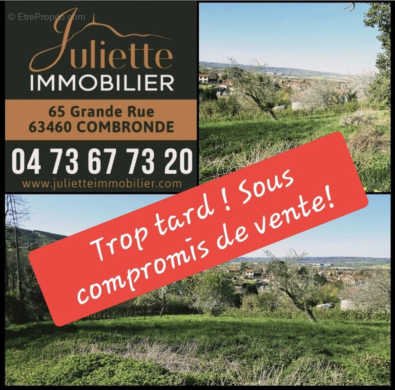 Terrain à COMBRONDE
