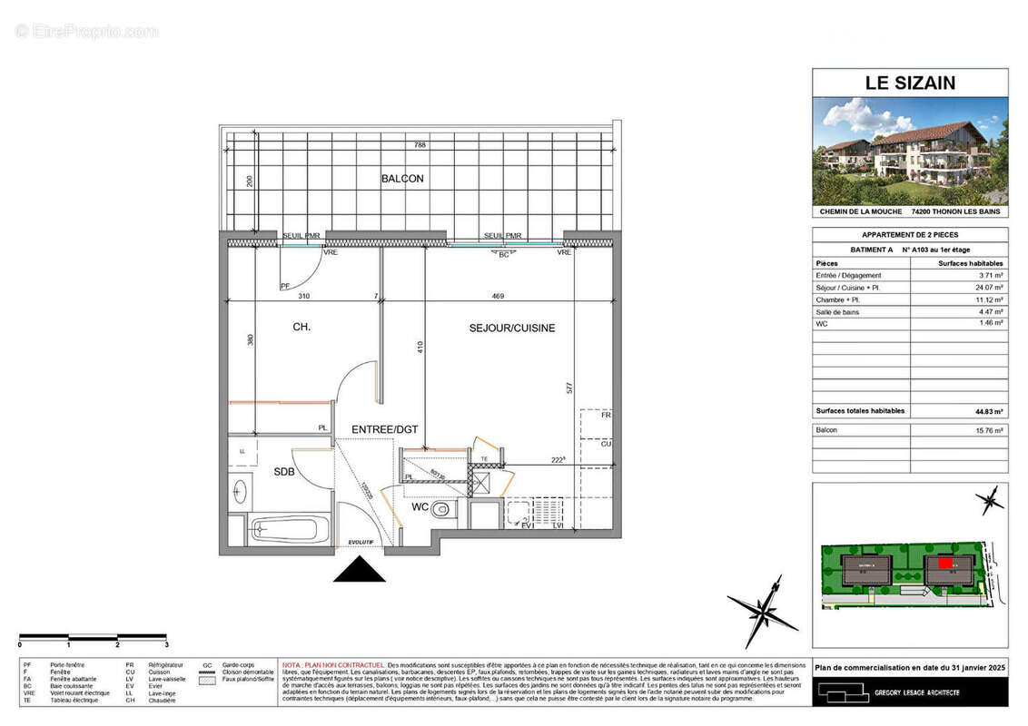 Appartement à THONON-LES-BAINS