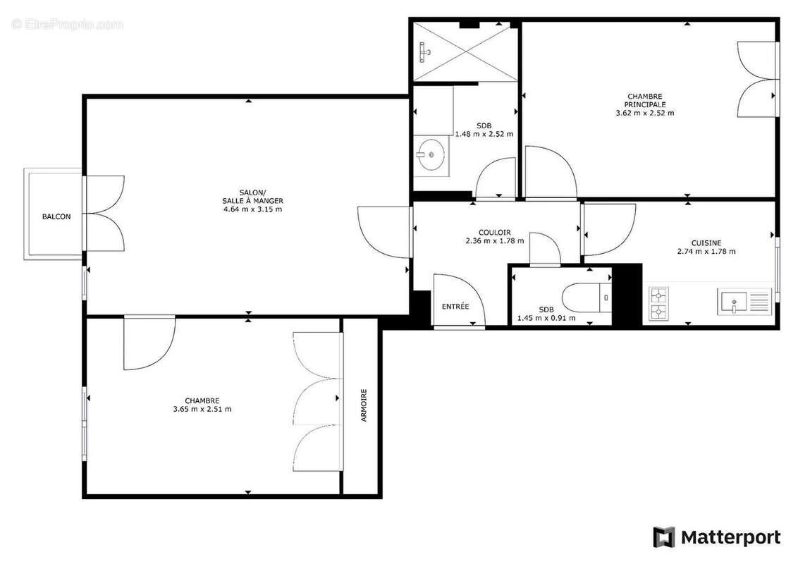 Appartement à PARIS-17E